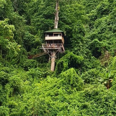 Elephant Adventure Village Tree House Vang Vieng Exteriör bild