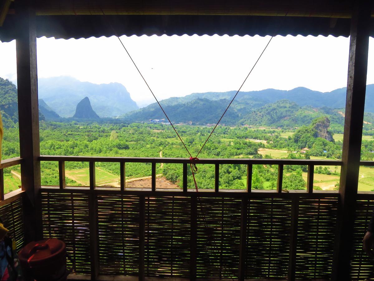 Elephant Adventure Village Tree House Vang Vieng Exteriör bild