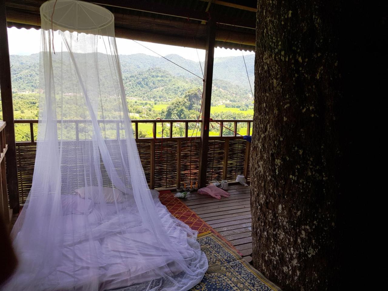 Elephant Adventure Village Tree House Vang Vieng Exteriör bild